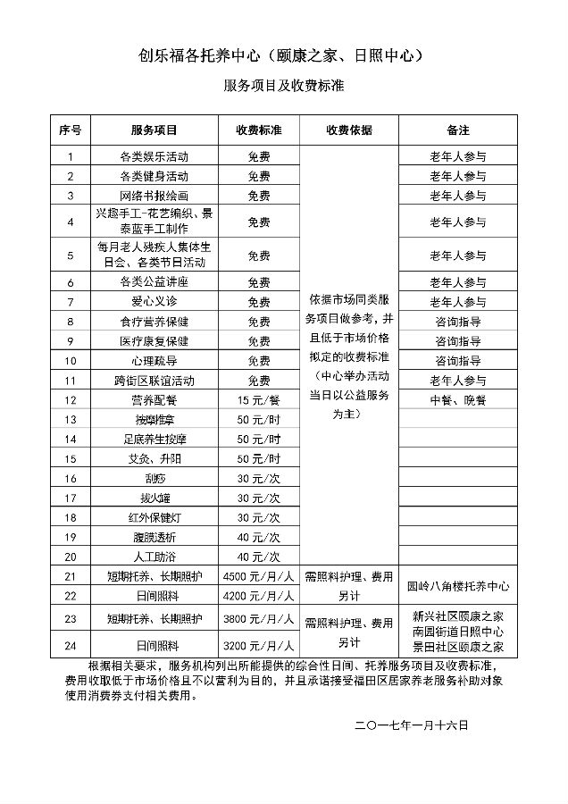 深圳市福田区景田社区颐康之家