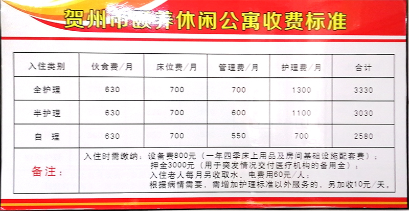 贺州市颐养休闲公寓