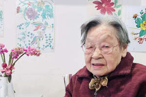 凯健养老故事丨人生处处是起点，85岁认字、学书画，94岁高龄办画展